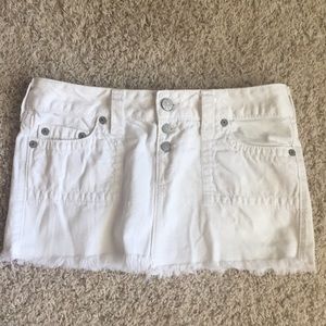 White True Religion mini skirt size 28
